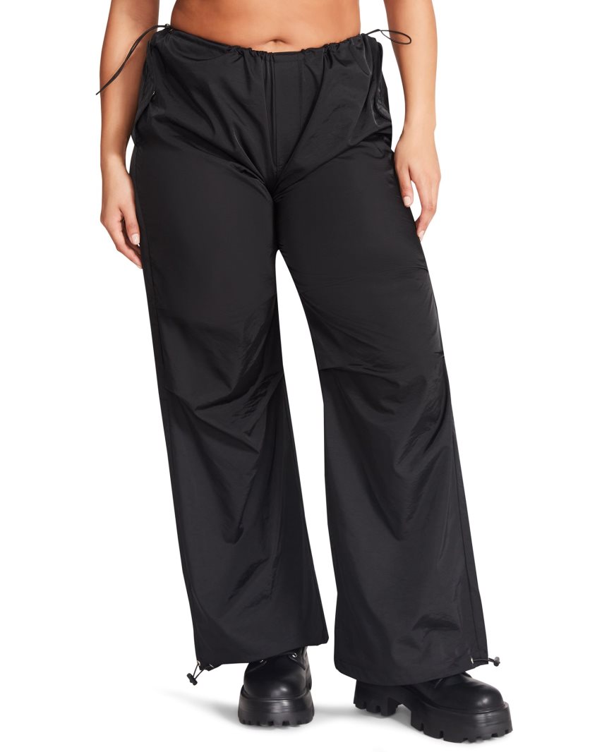 Pantalones Steve Madden Pia Parachute Mujer Negras | ES WL0S86